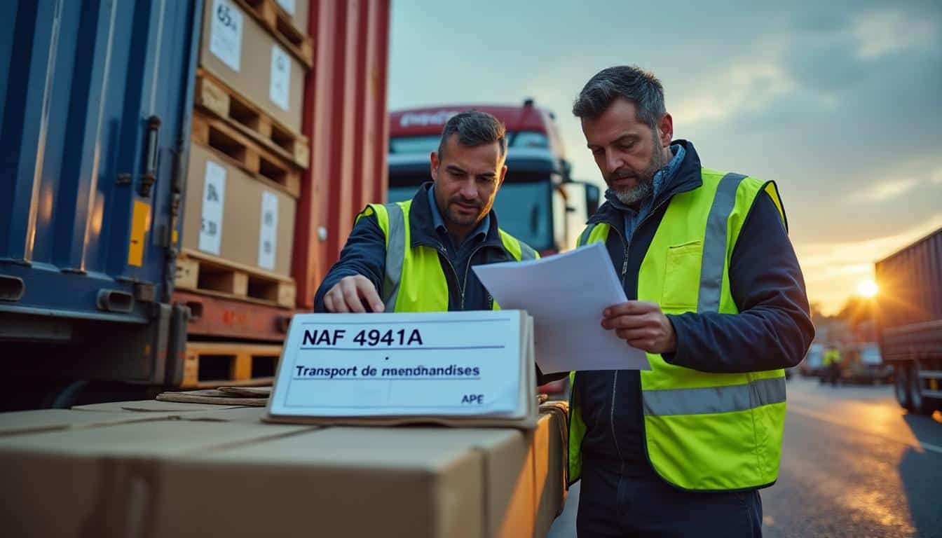 Illustration: Comprendre la nomenclature APE et NAF pour le transport de marchandises