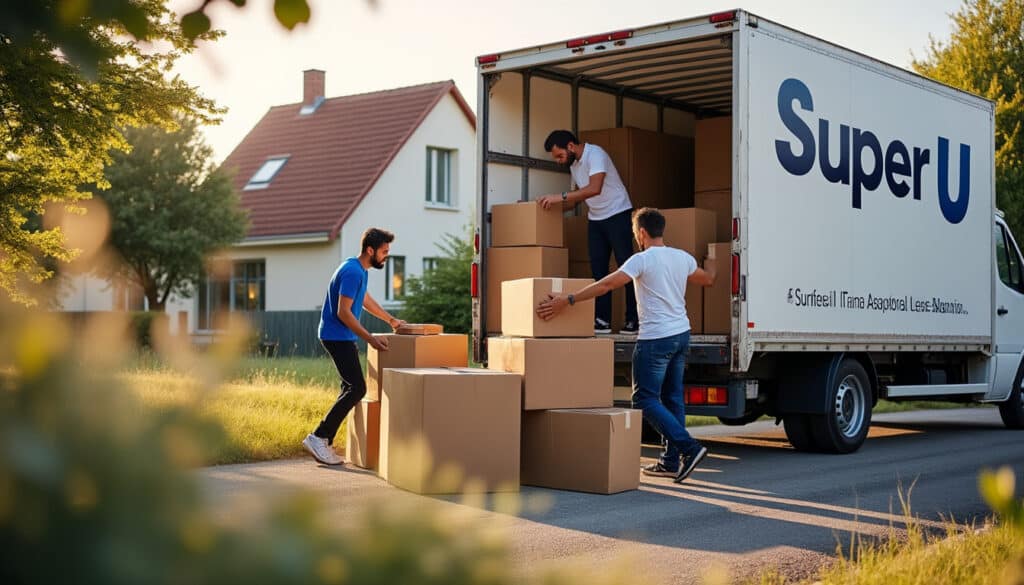 Camion 15m3 Super U : location pratique pour déménagement et transport