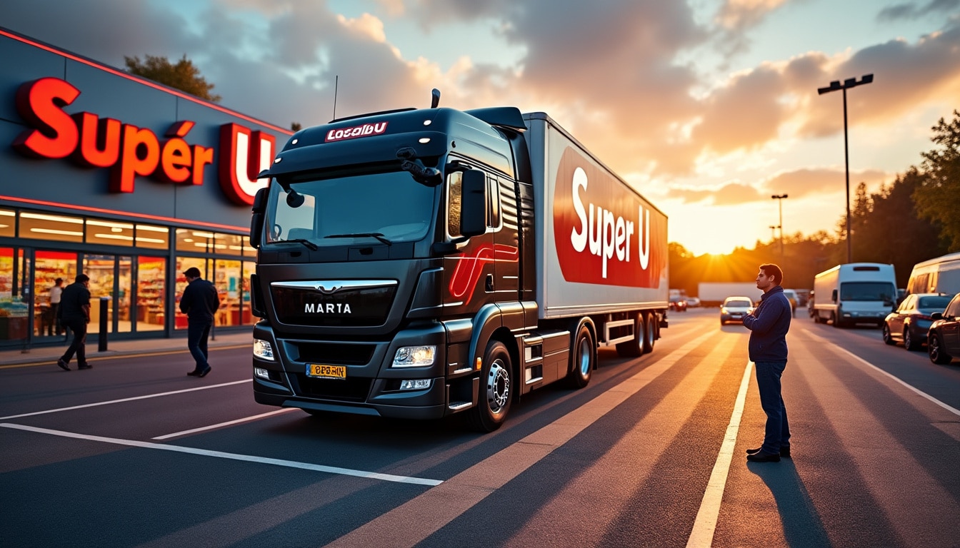 Illustration: Découvrir l’utilité du camion benne et l’offre Super U