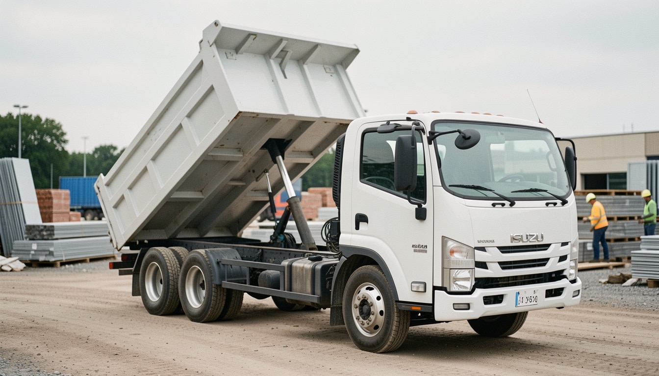 Camion-benne Isuzu : usages, benne et fiche technique