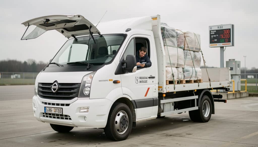 Véhicules de 3,5 tonnes : permis, charge et règles