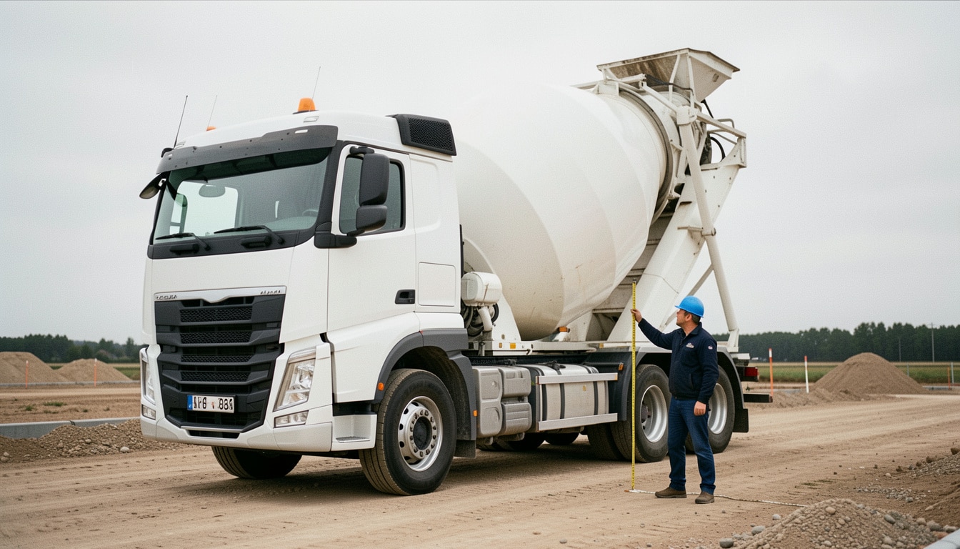 Hauteur d’un camion toupie béton : dimensions utiles