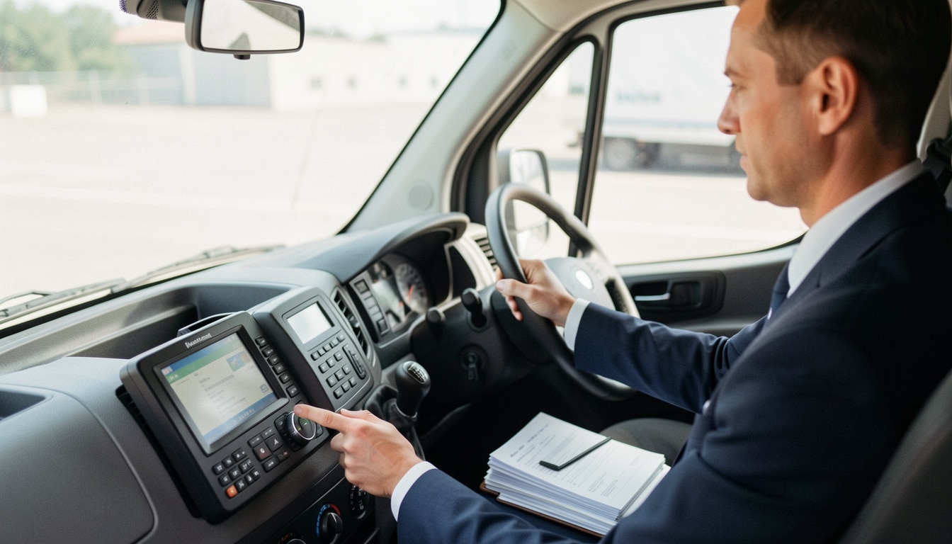 Tachygraphe en camionnette : obligations et contrôle
